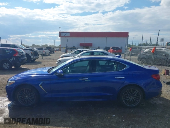 2019 Genesis G70 2.0T Advanced with VIN KMTG34LA1KU021793, listed as a IAAI auction lot 40461168 with 41,903 mi miles. Bid and sale history available at carsss.com. Image 14.