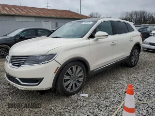 2016 Lincoln MKX Black Label with VIN 2LMPJ9JR4GBL82619, listed as a Copart auction lot 85876434 with 104,892 mi miles and Salvage Title. Bid and sale history available at carsss.com. Image 1.