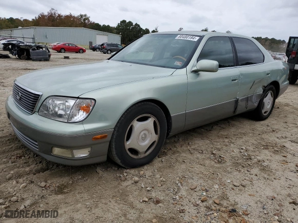 1999 Lexus LS 400 Luxury Sdn with VIN JT8BH28F5X0158168, listed as a Copart auction lot 80480194 with 137,410 mi miles and Salvage Title. Bid and sale history available at carsss.com. Image 1.