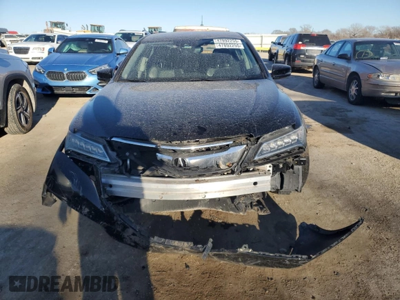 2017 Acura TLX Technology with VIN 19UUB1F53HA007651, listed as a Copart auction lot 47892255 with 76,256 mi miles and Salvage Title. Bid and sale history available at DreamBid. Image 5.