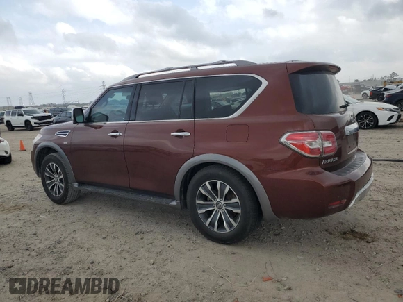 2017 Nissan Armada SL with VIN JN8AY2NDXH9008199, listed as a Copart auction lot 50427455 with 170,542 mi miles and Salvage Title. Bid and sale history available at carsss.com. Image 2.