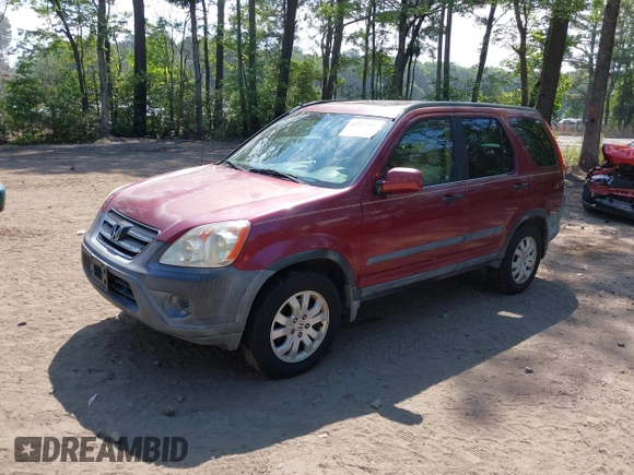 2006 Honda CR-V EX with VIN SHSRD78866U425580, listed as a IAAI auction lot 42227089 with 153,425 mi miles and . Bid and sale history available at carsss.com. Image 2.