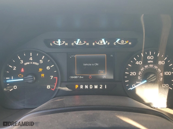 2019 Ford F-150 XL with VIN 1FTMF1CB6KKE68518, listed as a Copart auction lot 47442605 with 84,867 mi miles and Salvage Title. Bid and sale history available at carsss.com. Image 9.