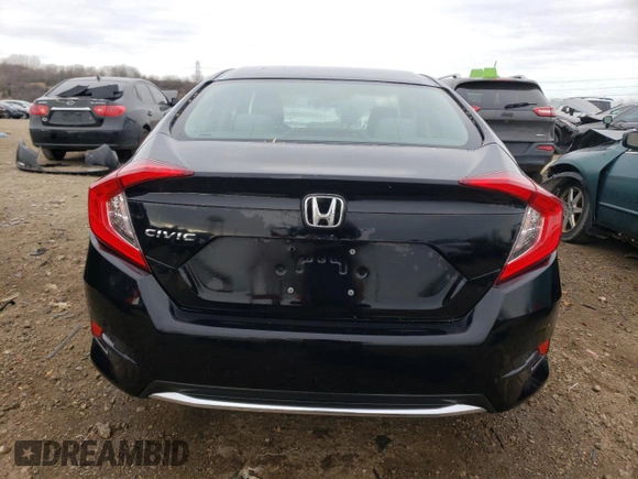 2019 Honda Civic LX with VIN 19XFC2F6XKE004169, listed as a Copart auction lot 83847414 with 65,517 mi miles and Salvage Title. Bid and sale history available at DreamBid. Image 6.