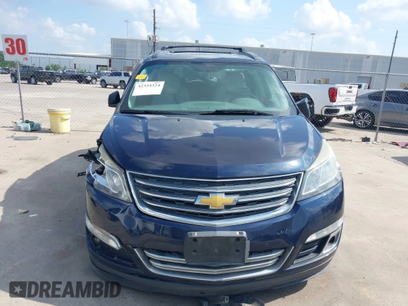2015 Chevrolet Traverse LT with VIN 1GNKRHKD4FJ296745, listed as a IAAI auction lot 42334324 with 139,386 mi miles and . Bid and sale history available at DreamBid. Image 12.