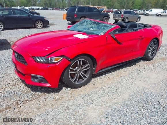2017 Ford Mustang EcoBoost Premium with VIN 1FATP8UH0H5254626, listed as a IAAI auction lot 42001980 with 106,416 mi miles. Bid and sale history available at carsss.com. Image 2.