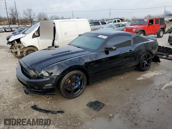 2013 Ford Mustang GT with VIN 1ZVBP8CF8D5284051, listed as a Copart auction lot 49432125 with 33,209 mi miles and Non Repairable. Bid and sale history available at carsss.com. Image 1.