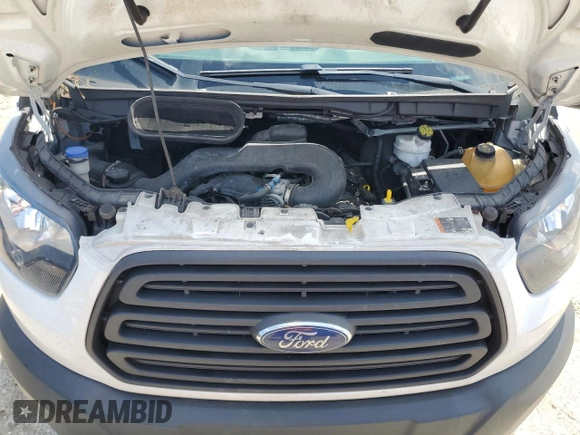 2019 Ford Transit with VIN 1FTYE1CM3KKB83796, listed as a Copart auction lot 54079855 with 76,721 mi miles and Salvage Title. Bid and sale history available at DreamBid. Image 11.