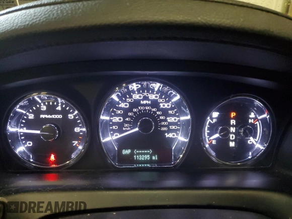 2010 Lincoln MKS EcoBoost with VIN 1LNHL9FT7AG611888, listed as a Copart auction lot 45223775 with 113,295 mi miles and Salvage Title. Bid and sale history available at DreamBid. Image 9.