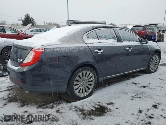 2014 Lincoln MKS with VIN 1LNHL9EK0EG602349, listed as a Copart auction lot 45211525 with 51,616 mi miles and Salvage Title. Bid and sale history available at DreamBid. Image 3.