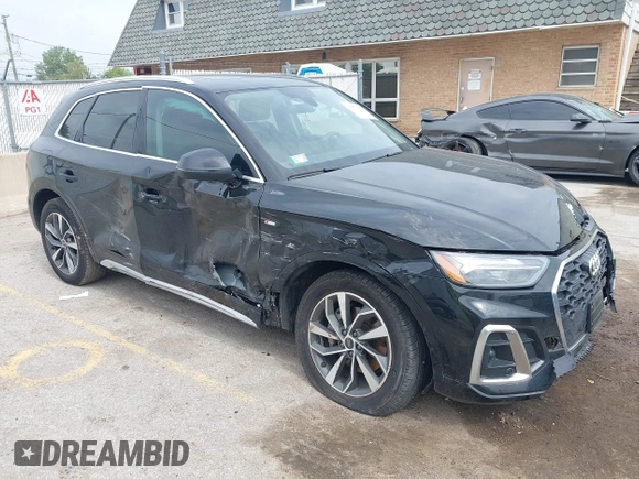 2024 Audi Q5 S line Premium Plus with VIN WA1EAAFY8R2025472, listed as a IAAI auction lot 42371409 with 10,737 mi miles and . Bid and sale history available at DreamBid. Image 1.