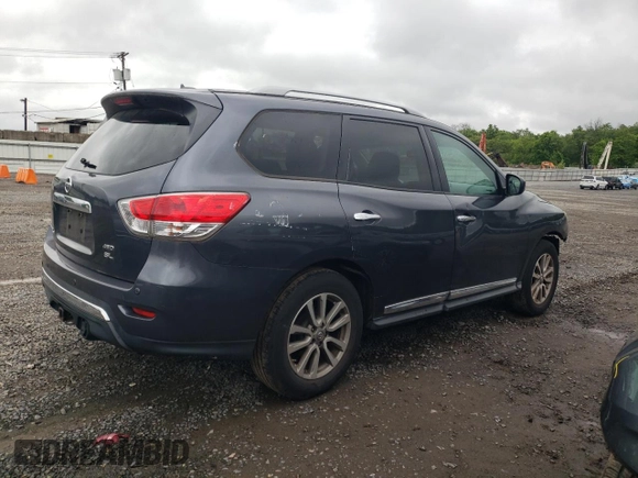 2014 Nissan Pathfinder Platinum with VIN 5N1AR2MM9EC658016, listed as a Copart auction lot 57813665 with 130,304 mi miles and Salvage title. Bid and sale history available at DreamBid. Image 3.
