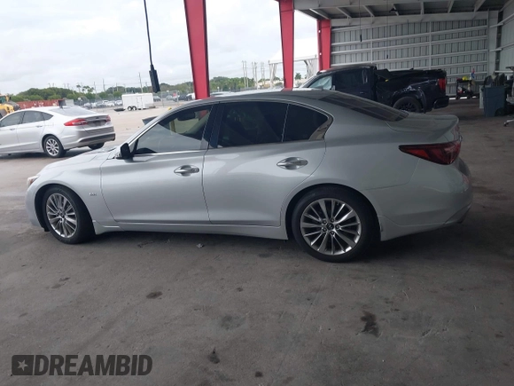 2020 Infiniti Q50 Luxe with VIN JN1EV7AP4LM206062, listed as a IAAI auction lot 41208388 with 64,621 mi miles and . Bid and sale history available at DreamBid. Image 15.