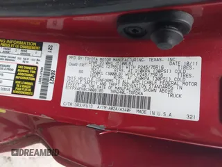 2012 Toyota Tacoma with VIN 5TFPX4EN8CX008185, listed as a IAAI auction lot 41554750 with 266,890 mi miles and . Bid and sale history available at DreamBid. Image 9.