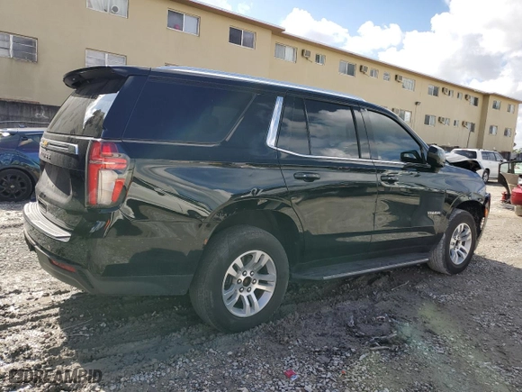 2021 Chevrolet Tahoe LS with VIN 1GNSCMKDXMR311046, listed as a Copart auction lot 85338194 with 71,634 mi miles and Salvage Title. Bid and sale history available at carsss.com. Image 3.