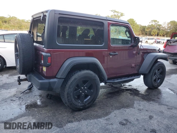 2021 Jeep Wrangler Willys with VIN 1C4HJXAGXMW723328, listed as a Copart auction lot 75887894 with 61,257 mi miles and Non repairable. Bid and sale history available at DreamBid. Image 3.