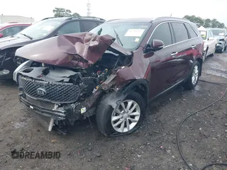 2016 Kia Sorento LX with VIN 5XYPG4A55GG142487, listed as a IAAI auction lot 41792925 with 118,355 mi miles. Bid and sale history available at carsss.com. Image 2.