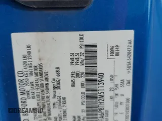 2021 Ford Mustang EcoBoost with VIN 1FA6P8TH2M5113940, listed as a Copart auction lot 56127505 with Not provided miles and Salvage title. Bid and sale history available at DreamBid. Image 12.