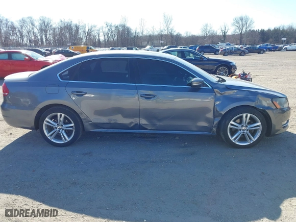 2013 Volkswagen Passat SE w/Sunroof with VIN 1VWBM7A30DC125919, listed as a IAAI auction lot 41759051 with 112,952 mi miles. Bid and sale history available at carsss.com. Image 13.