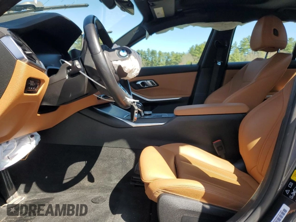 2022 BMW 3 Series M340i xDrive with VIN 3MW5U9J08N8C23040, listed as a Copart auction lot 49421355 with 0 mi miles and Salvage Title. Bid and sale history available at carsss.com. Image 7.
