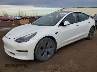 2023 Tesla Model 3 with VIN 5YJ3E1EA5PF484801, listed as a Copart auction lot 79766274 with 83,541 mi miles and Clean Title. Bid and sale history available at DreamBid. Image 1.