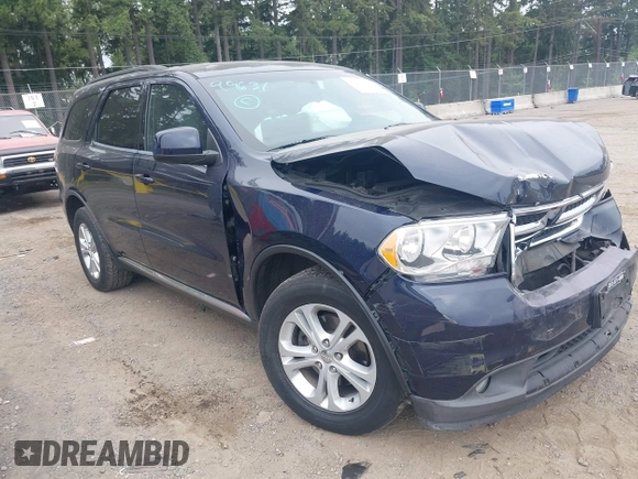 2013 Dodge Durango SXT with VIN 1C4RDJAG5DC697022, listed as a IAAI auction lot 42474060 with 159,723 mi miles and . Bid and sale history available at DreamBid. Image 1.