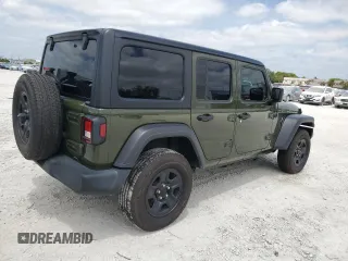 2022 Jeep Wrangler Unlimited Sport S with VIN 1C4HJXDGXNW180320, listed as a Copart auction lot 53289025 with 25,816 mi miles and Salvage Title. Bid and sale history available at carsss.com. Image 3.