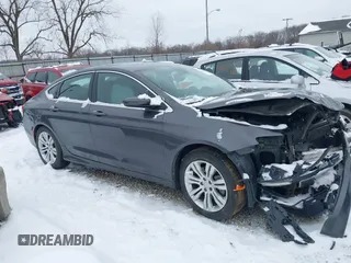 2015 Chrysler 200 Limited with VIN 1C3CCCAG5FN605570, listed as a IAAI auction lot 41246742 with 142,574 mi miles. Bid and sale history available at carsss.com. Image 14.