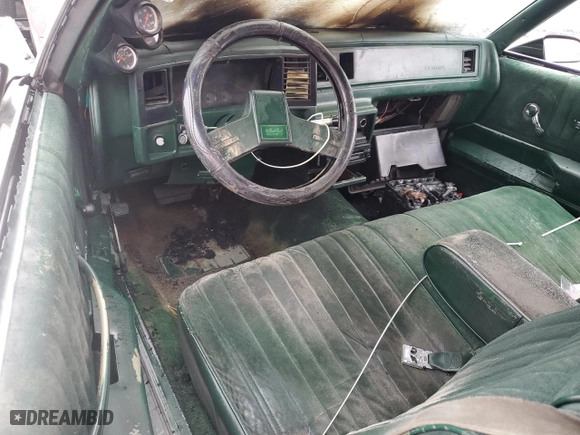 1986 Chevrolet Monte Carlo Sport SS with VIN 1G1GZ37H7GR135847, listed as a Copart auction lot 45130905 with 72,903 mi miles and Salvage Title. Bid and sale history available at carsss.com. Image 8.