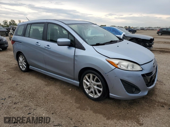 2012 Mazda 5 Grand Touring with VIN JM1CW2DL8C0131855, listed as a Copart auction lot 61757365 with 135,672 mi miles and Salvage title. Bid and sale history available at DreamBid. Image 4.