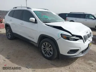 2019 Jeep Cherokee Latitude Plus with VIN 1C4PJLLB0KD307741, listed as a IAAI auction lot 41750370 with 76,036 mi miles. Bid and sale history available at carsss.com. Image 1.