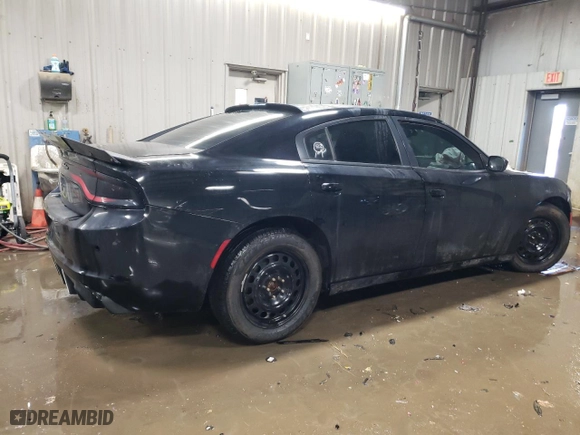 2016 Dodge Charger Police with VIN 2C3CDXKT9GH319649, listed as a Copart auction lot 46051485 with 115,256 mi miles and Salvage Title. Bid and sale history available at carsss.com. Image 3.