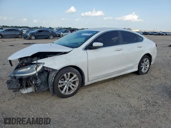 2015 Chrysler 200 Limited with VIN 1C3CCCAB1FN692324, listed as a Copart auction lot 61911005 with 165,181 mi miles and Salvage title. Bid and sale history available at DreamBid. Image 1.
