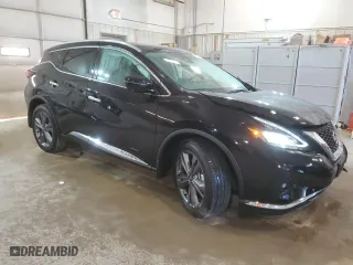 2023 Nissan Murano Platinum with VIN 5N1AZ2DS3PC127959, listed as a Copart auction lot 75038914 with 7,409 mi miles and Salvage Title. Bid and sale history available at carsss.com. Image 4.