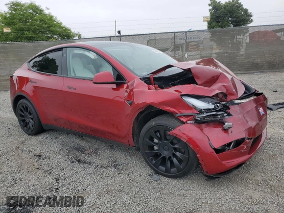 2024 Tesla Model Y Long Range z VIN 7SAYGDEE7RA252756, wystawiony jako Copart lot #58738215 z przebiegiem 13 698 mil mil oraz Szkoda całkowita • Salvage title. Historia ofert i sprzedaży dostępna na DreamBid. Obrazek 4.