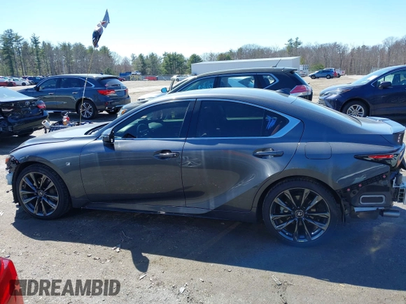 2021 Lexus IS 350 F Sport with VIN JTHGZ1E2XM5022762, listed as a IAAI auction lot 41974884 with 41,381 mi miles and . Bid and sale history available at DreamBid. Image 15.