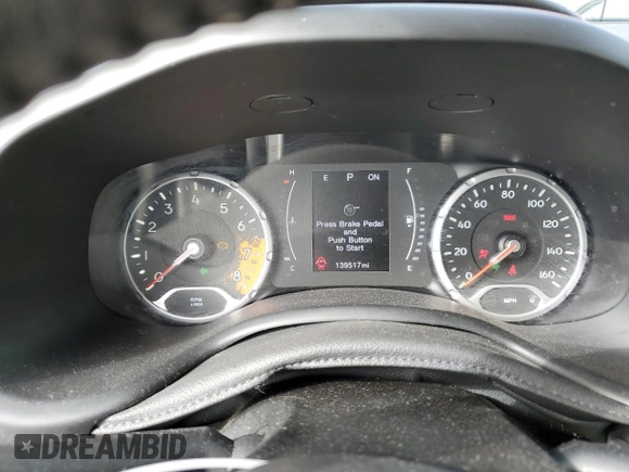 2017 Jeep Renegade Latitude with VIN ZACCJBBB1HPF30410, listed as a Copart auction lot 52881105 with 139,517 mi miles and Clean Title. Bid and sale history available at carsss.com. Image 9.
