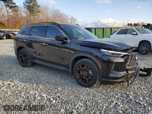 2025 Infiniti QX60 Luxe с VIN 5N1AL1FS4SC335155, выставлен на аукционе Copart как лот 85794674 с пробегом 1 278 миль миль и Списание • Salvage title. История ставок и продаж доступна на DreamBid. Изображение 4.