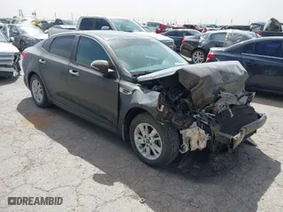 2016 Kia Optima LX with VIN 5XXGT4L3XGG103129, listed as a IAAI auction lot 41830841 with 1 mi miles. Bid and sale history available at carsss.com. Image 1.