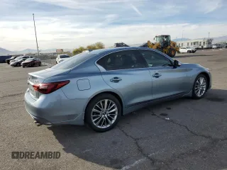 2018 Infiniti Q50 Sport with VIN JN1EV7AP3JM360338, listed as a Copart auction lot 83361504 with 47,008 mi miles and Salvage Title. Bid and sale history available at carsss.com. Image 3.