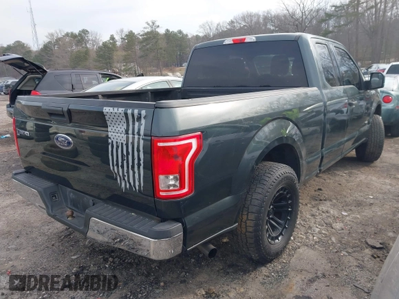 2015 Ford F-150 XL with VIN 1FTEX1CP1FFB64492, listed as a IAAI auction lot 41781913 with 195,516 mi miles. Bid and sale history available at carsss.com. Image 4.