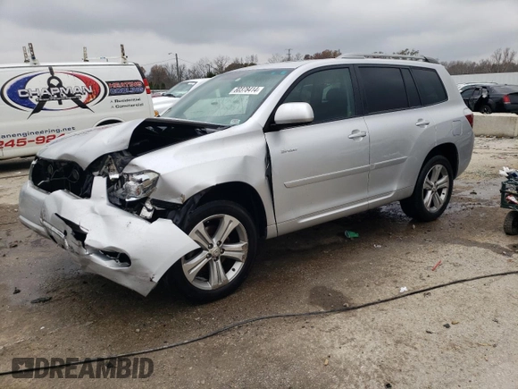 2010 Toyota Highlander Sport with VIN 5TDEK3EHXAS004085, listed as a Copart auction lot 80378414 with 240,530 mi miles and Non repairable. Bid and sale history available at DreamBid. Image 1.