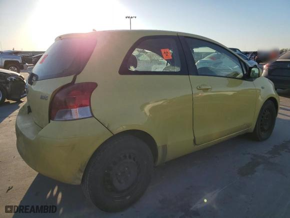 2009 Toyota Yaris with VIN JTDJT903995257894, listed as a Copart auction lot 49916425 with 0 mi miles and Salvage Title. Bid and sale history available at carsss.com. Image 3.