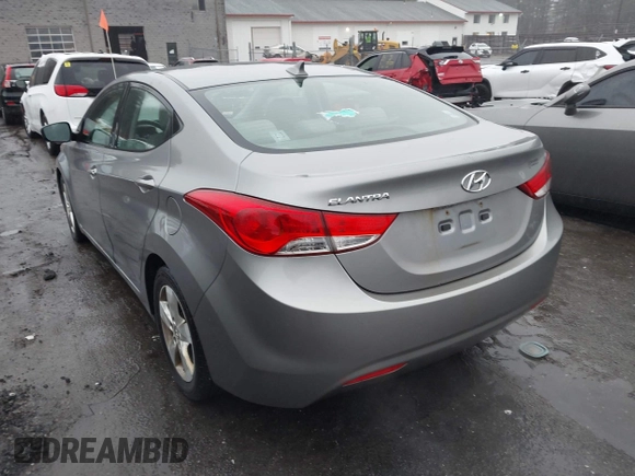 2012 Hyundai Elantra Limited with VIN KMHDH4AE0CU198325, listed as a IAAI auction lot 41938155 with 163,586 mi miles. Bid and sale history available at carsss.com. Image 3.