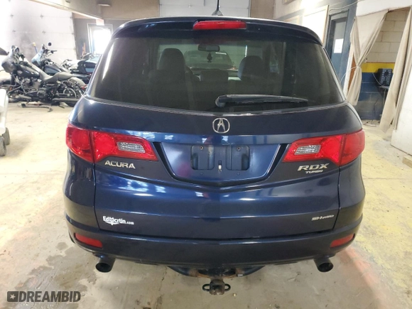 2009 Acura RDX with VIN 5J8TB18289A003613, listed as a Copart auction lot 88663335 with 113,992 mi miles and Salvage Title. Bid and sale history available at carsss.com. Image 6.