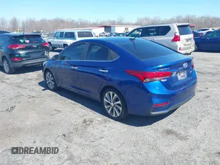 2018 Hyundai Accent Limited with VIN 3KPC34A33JE004671, listed as a IAAI auction lot 41825396 with 69,206 mi miles. Bid and sale history available at carsss.com. Image 3.