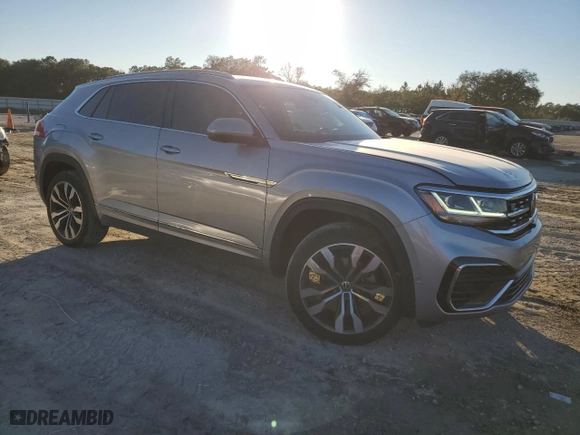 2020 Volkswagen Atlas Cross Sport 3.6L V6 SEL Premium R-Line with VIN 1V2TE2CA4LC217972, listed as a Copart auction lot 87309734 with 49,698 mi miles and Salvage Title. Bid and sale history available at carsss.com. Image 4.