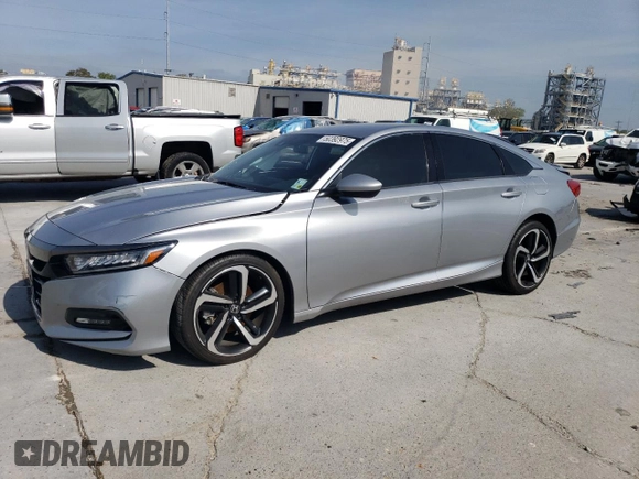 2019 Honda Accord Sedan Sport 1.5T with VIN 1HGCV1F36KA089092, listed as a Copart auction lot 50392975 with 107,191 mi miles and Salvage Title. Bid and sale history available at carsss.com. Image 1.