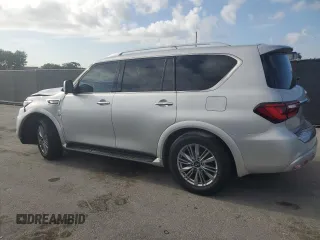 2020 Infiniti QX80 Luxe z VIN JN8AZ2NFXL9704925, wystawiony jako Copart lot #55505095 z przebiegiem 67 041 mil mil oraz Nie do naprawy • Non repairable. Historia ofert i sprzedaży dostępna na DreamBid. Obrazek 2.