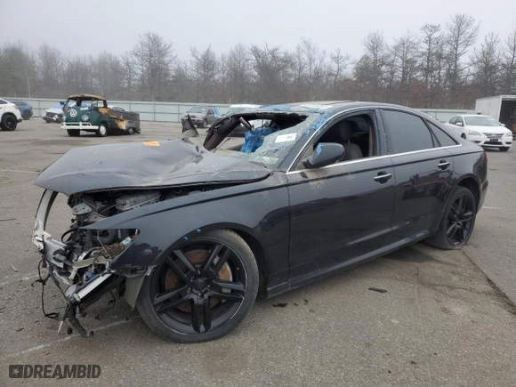 2015 Audi A6 3.0T Premium Plus with VIN WAUFGAFC6FN043036, listed as a Copart auction lot 51513855 with 0 mi miles and Salvage Title. Bid and sale history available at carsss.com. Image 1.